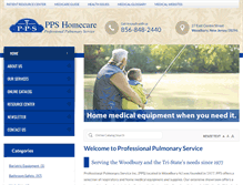 Tablet Screenshot of ppshomecare.com